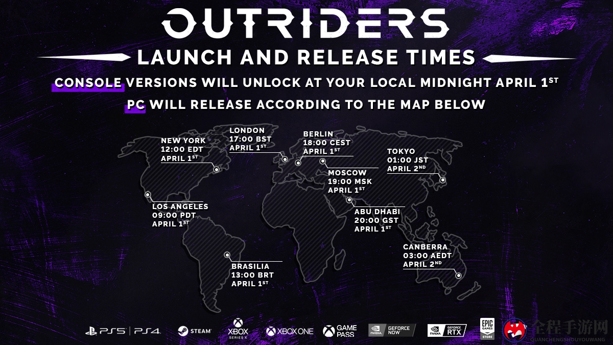 《Outriders》PC配置公布 4K需要RTX 3080、解锁时间公布
