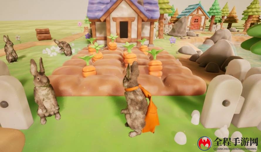 热门兔子概念游戏《RrrrrAbbits》Steam页面已上线