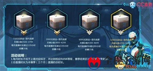 守望OWPS常规赛开赛在即 CC直播百万年薪招募主播