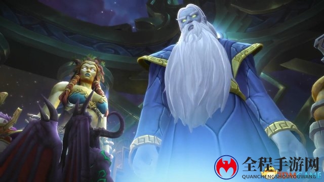 《魔兽》燃烧王座通关动画 萨格拉斯巨剑插地球