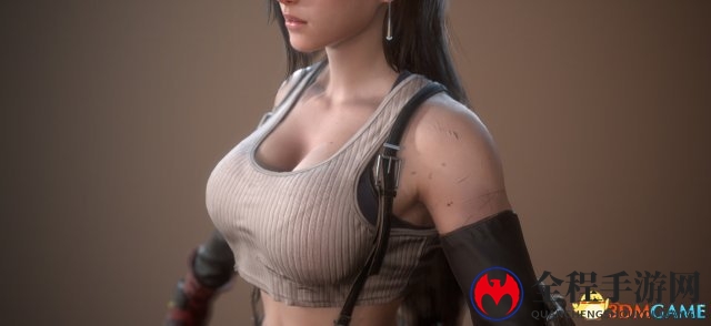 气质美丽性感！英雄联盟艺术师新创作FF7蒂法CG照