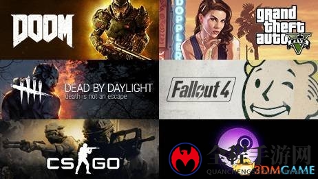 《毁灭战士4》领跑Steam周销量，GTA5紧随其后位居第二