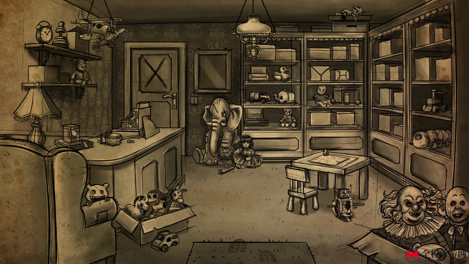好评率71%！Steam手绘风恐怖解谜新作《噩梦：发烧》