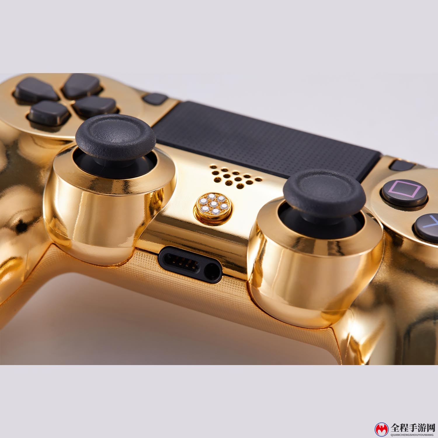 国外厂商推镀金镶钻版PS4手柄 豪华版接近10万元