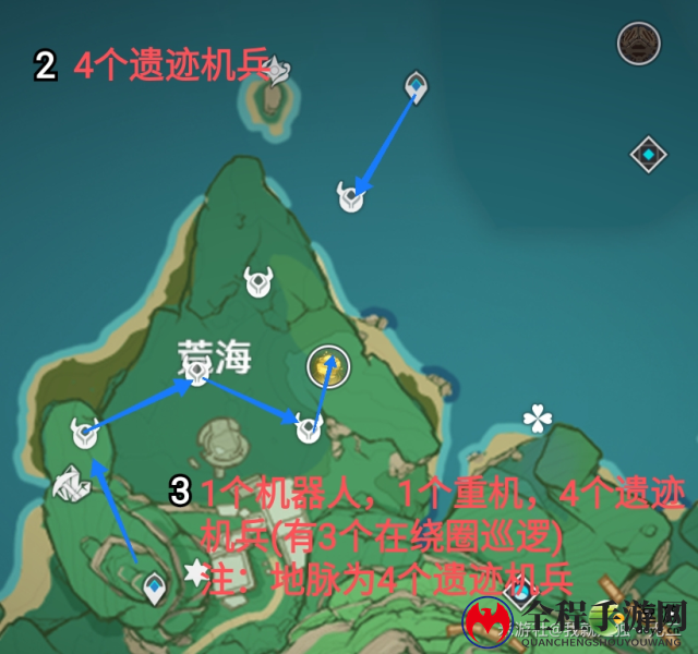 原神2.0稻妻锄大地最佳路线图分享