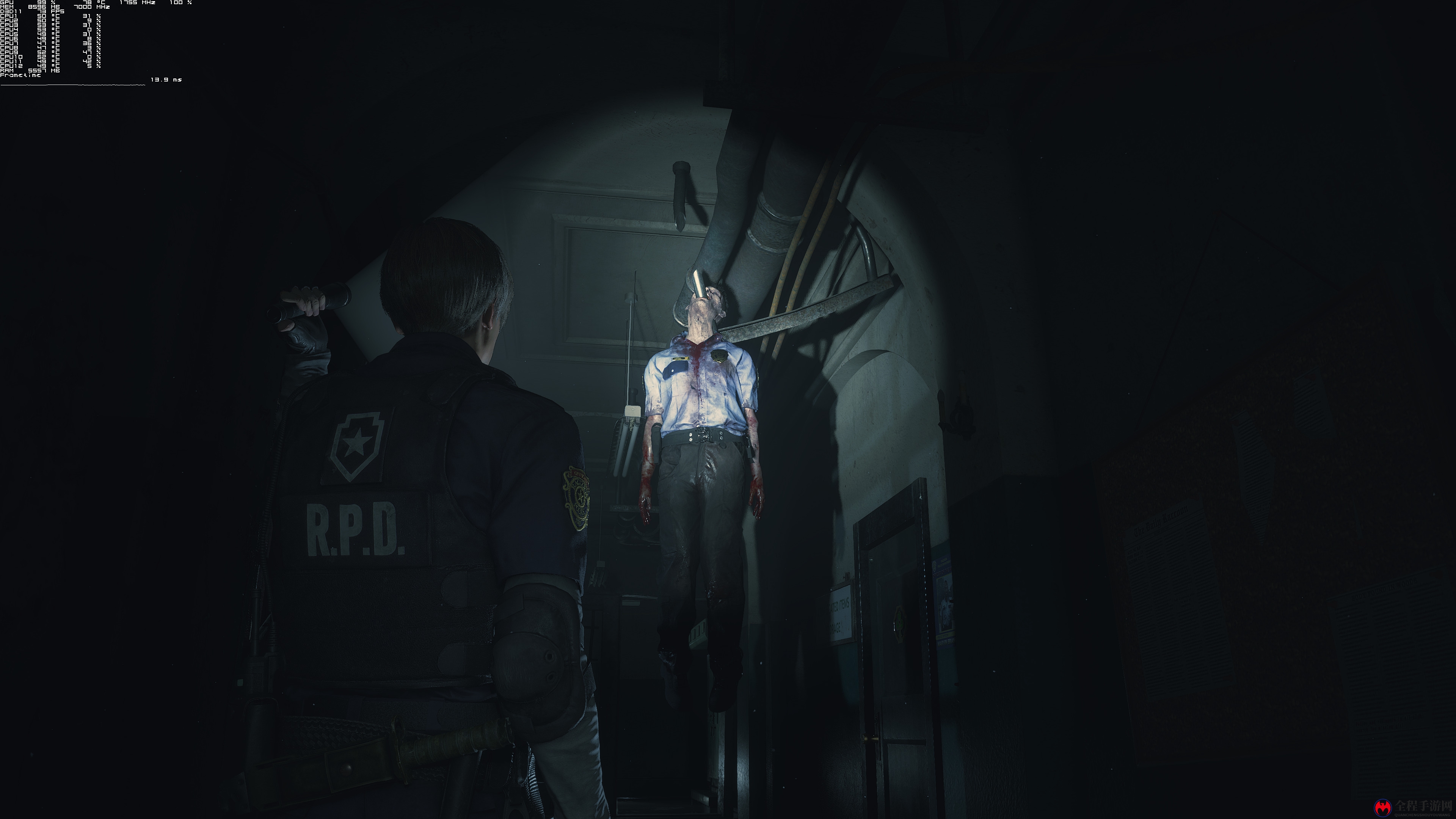 《生化危机2：重制版》4K版截图展示 2080Ti流畅运行