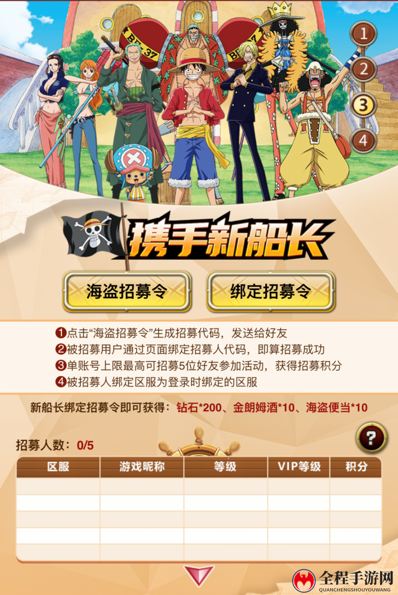 《航海王 启航》限定手办免费放送 携手新船长热血启航！