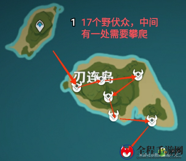 原神2.0稻妻锄大地最佳路线图分享