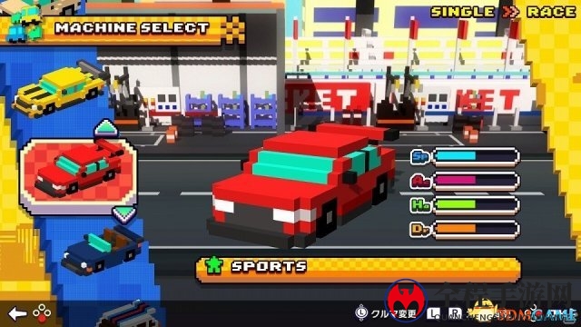点阵风赛车新游Switch《BOXY RACERS》最新情报