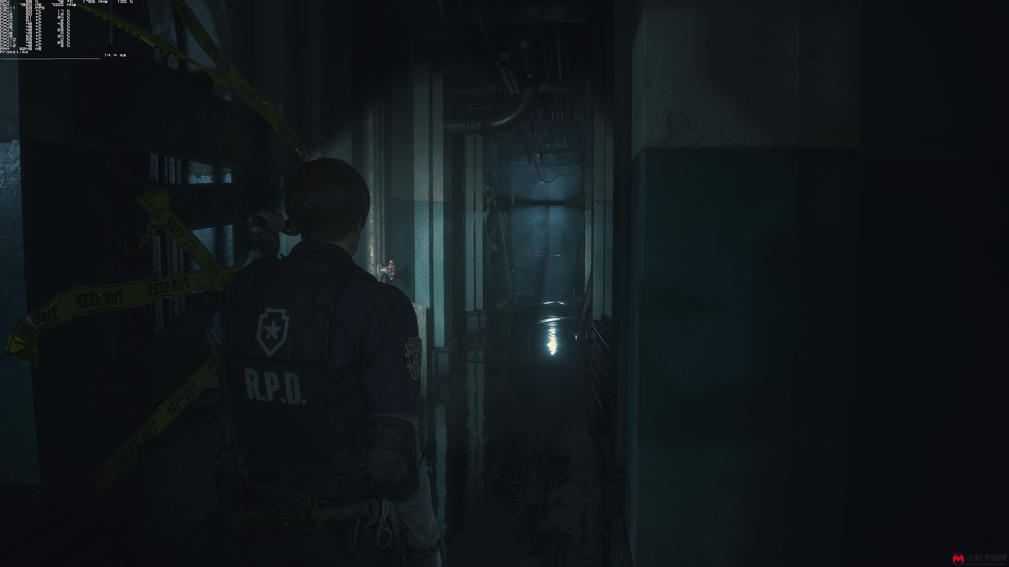 《生化危机2：重制版》4K版截图展示 2080Ti流畅运行