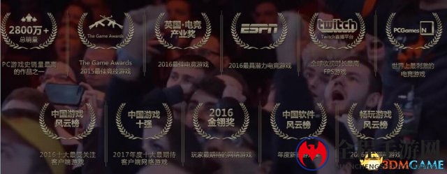 英国电竞产业大奖揭晓 CSGO蝉联年度电竞游戏奖